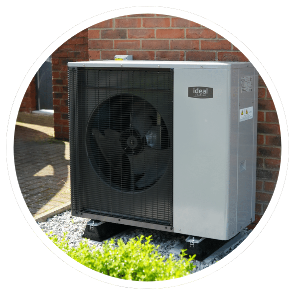 Logic Air Heat Pump Installed Outside Property