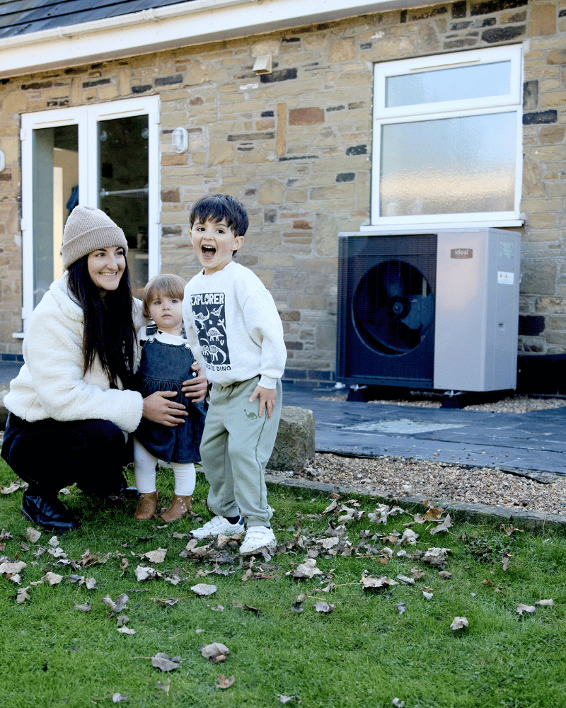 Logic Air Heat Pump Installed Outside Property