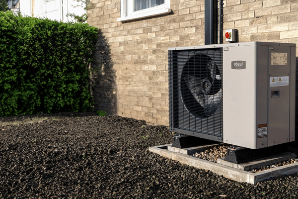 Logic Air Heat Pump Installed Outside Property