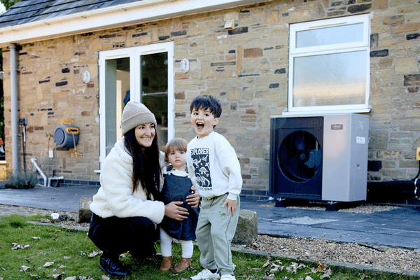 Logic Air Heat Pump Installed Outside Property